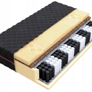 Čiužinys BLACK1 aukštis: 24cm kietumas: vidutiniškai kietas/kietas