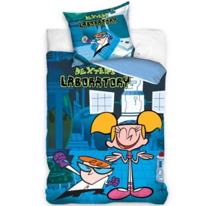 Dvipusis patalynės komplektas "Dexters Laboratory", 140x200 cm