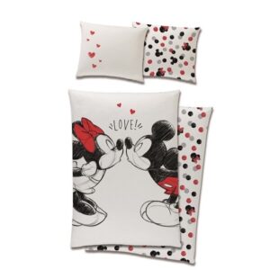 Dvipusis patalynės komplektas "Mickey and Minnie Love!", 140x200 cm