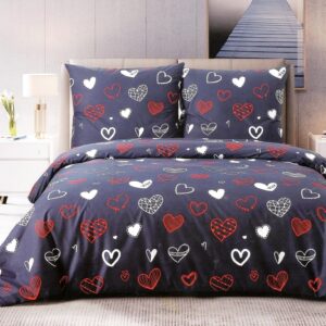 Dvipusis patalynės komplektas SWEET HEARTS, 2 dalių, 140x200 cm
