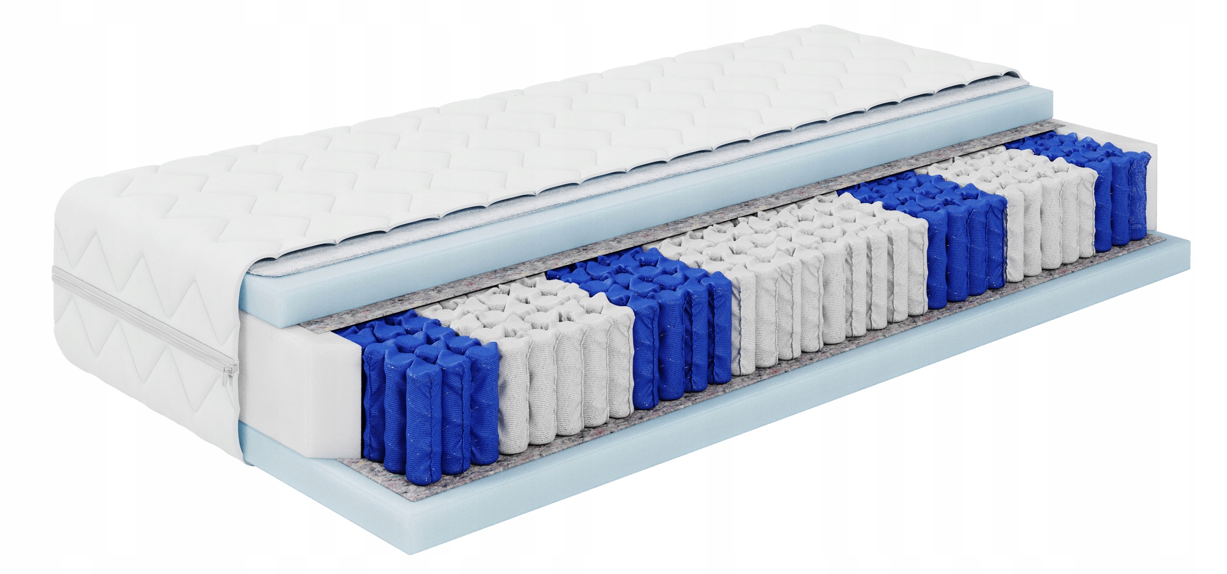 Materac-200x200-pocket-kieszeniowy-dwustronny-srednio-twardy-BLANC-Kod-producenta-OPERA-200-200